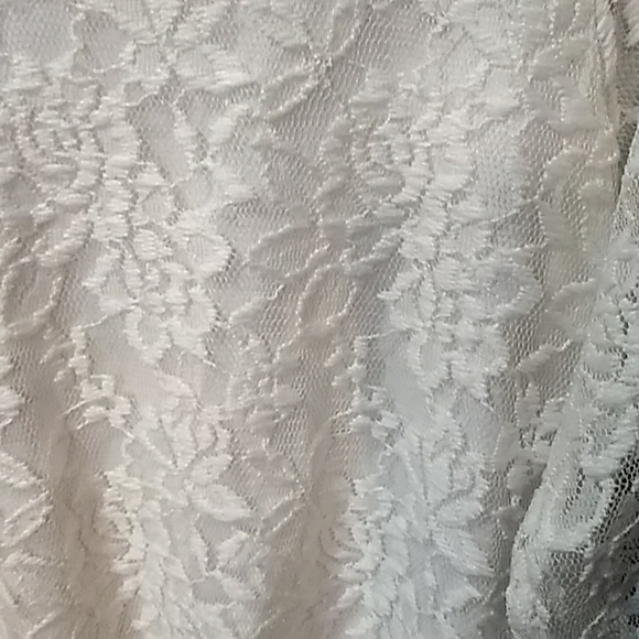 ellumiNation beautiful lacy long sleeve top size small - Picture 5 of 6